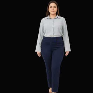 pantalón de lino clásico para hombre y mujer en uniformes empresariales